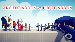 ANCIENT ADDON TEAM vs PIRATE ADDON TEAM - Totally Accurate Battle Simulator TABS