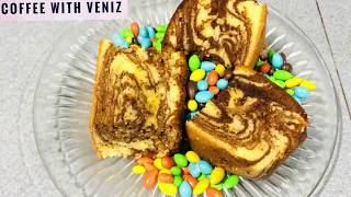 MARBLE CAKE | How to make simple easy marble cake |  #simplemarblecake #tasty #marblecake