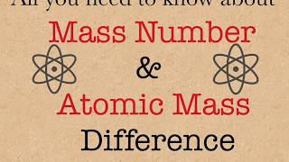 Atomic Mass and Mass Number | How to calculate atomic mass of Chlorine | Chemistry tutor