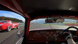 Lotus Elan 26R opening laps in RAC TT race, Silverstone GP circuit 25th October 2020