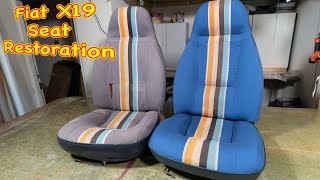 Fiat x19 seats restoration. Auto upholstery