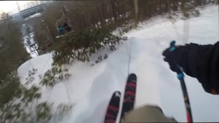 CRAZY SKIER ESCAPES SKI PATROL!