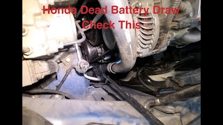 Honda Dead Battery Check This First!!