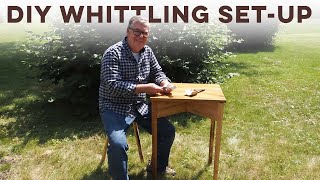 Portable Whittling Workstation for Outside