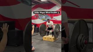 Trey Mitchell 700lbs Wagon Wheel Deadlift 💪🏼