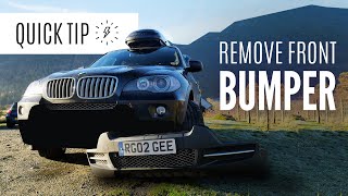 How To Remove Front Bumper BMW X5 E70