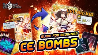 [ F/GO ] - How to Level Up Craft Essence to Max lvl without wasting QP | CE Bombs