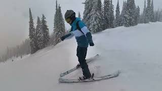 Heavy Snow Day - Skiing at Big White