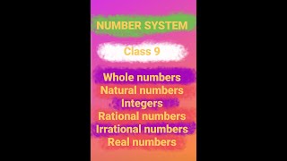 number system  concept