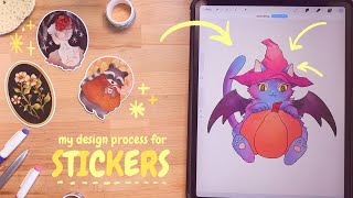 ✧Designing Stickers For My Next Art Market✧ My Process From Brainstorming To Final Product