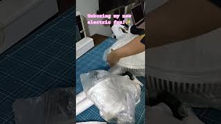 unboxing my new electric fan!✨ #wifelife #aesthetic #teamputi #electricfan