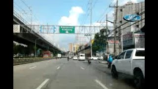 EDSA Driving from Ayala Malls Cloverleaf to UP Diliman Quezon City