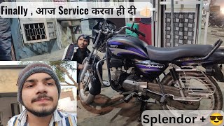 Finally Aaj Splendor Ki Service करवा ही दी 😮‍💨👍🏻 | DAILY VLOGS | Harsh Antil #vlog #dailyvlog #viral