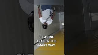 TRAILER BLOWOUT |CLEANING TRAILER THE SMART WAY.#2024Shorts #trucking