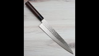 Tsunehisa VG10 Hammered Damascus Gyuto 240mm Unboxing