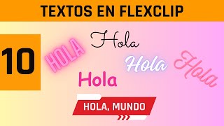 Explorando textos en FlexClip - Curso Gratuito