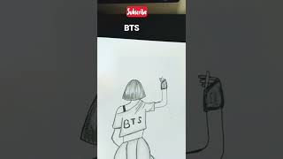 Drawing BTS lover🫂🤍 #shortvideo #bts #drawing