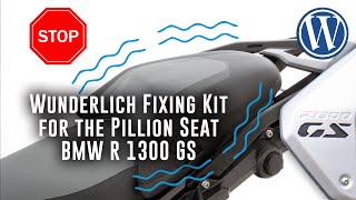 Wunderlich Fixierkit für die Beifahrersitzbank BMW R 1300 GS - Einbauanleitung // 13106-000