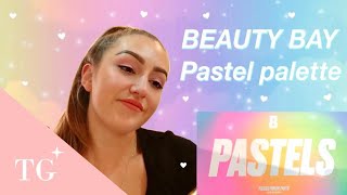 BRAND NEW Beauty Bay Pastels Palette eye shadow test | Summer 2020 makeup looks with white eyeliner