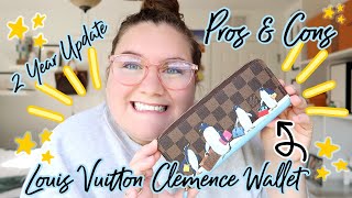 LOUIS VUITTON CLEMENCE WALLET 2 YR REVIEW