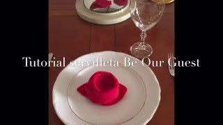 Tutorial Servilleta Restaurante Be Our Guest Walt Disney World