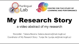 My Research Story - Tatiana Becerra