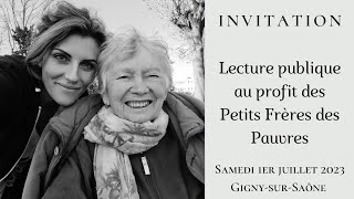 Invitation - Lecture publique au profit des Petits Frères des Pauvres