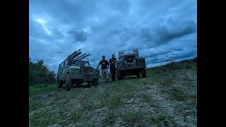 Off roading in the Midlands in series Land Rovers.