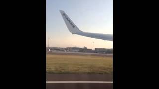 Taking off from Bergamo Airport, Italy