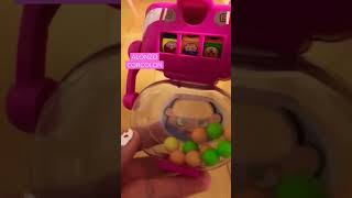 PINK GUMBALLS CANDY MACHINE FOR KIDS #youtubeshorts #satisfying #toy  #shorts #shortvideo #short