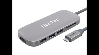 HooToo USB C Adapter 3.1 Type C Hub with Power Delivery for Charging