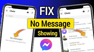 how to fix messenger no messages new messages will appear here | messenger no messages problem fix