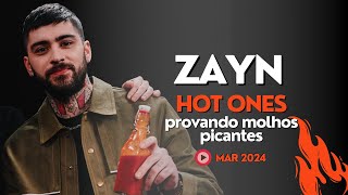 Zayn provando e reagindo a todos os molhos picantes • Hot Ones  [Legendado PT/BR]