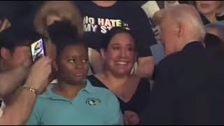 Joe Biden refuses to hug a black woman, and ignores her