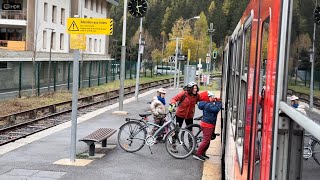 二個家庭單車上火車get bikes onto the MONTBLANC Express