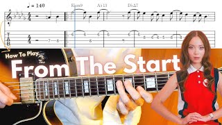 How To Play "From The Start" by Laufey on Guitar (Melody PDF/Tab)