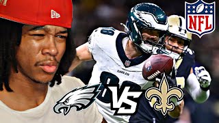 NAIL BITER! Eagles Vs Saints Game Highlights | Munchy Don Dada Reaction