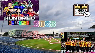 The Men's Hundred league 2023 full schedule |100 balls tournament ||Cricket World