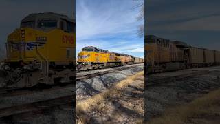 UP 6798 leads a happy coal train Eastbound of Delta UT