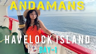 ANDAMAN DAY 3| HAVELOCK - DOLPHIN RESORT| RADHANAGAR BEACH | CANDLE LIGHT DINNER #varunaanchal #vlog