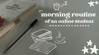 morning routine of an online student | no talking | asmr study vlog