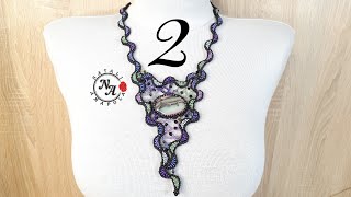 Колье из бисера "Звездное небо" Ч 2/Колье/Beaded necklace/Beaded corner/DIY necklace/Natali Amapola