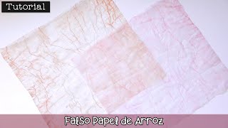 Tutorial: Cómo hacer falso Papel de Arroz  🤩🎐 ¡tienes los materiales en casa!