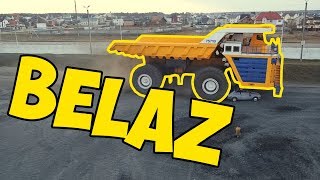 БЕЛАЗ ПЕРЕЕХАЛ ЛЕГКОВУШКУ/Belaz moved to a car