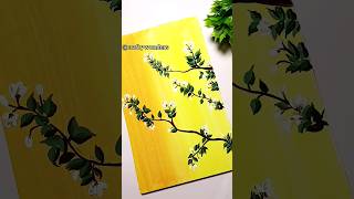 Flower painting 💛💖😱|Acrylic Flower Tutorial| #art #drawing #flowers #shorts #viralvideo #trending