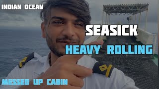 Stuck in Rough Sea | Heavy Rolling | @fitsailor-armaanhakim