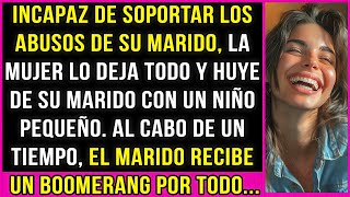 Incapaz de soportar los abusos de su marido, la mujer y su hijo pequeño huyen de su marido.