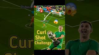 Goalkeeper Martínez vs Courtois Curl ShotChallenge😯🔥 #efootball #efootball2025 #pes #shorts