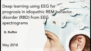 Deep learning of EEG spectrograms for prognosis in REM behavior disorder