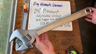 24 Inch Adjustable Wrench Harbor Freight Tools # 63644  (note that part # on board is incorrect)